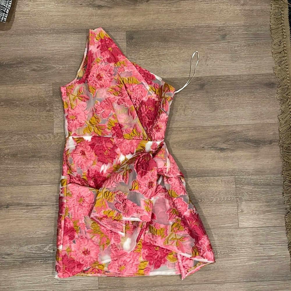 Floral One Shoulder Dress